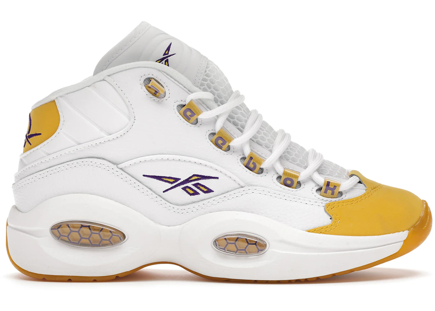 Reebok Question Mid-Yellow Toe (GS)