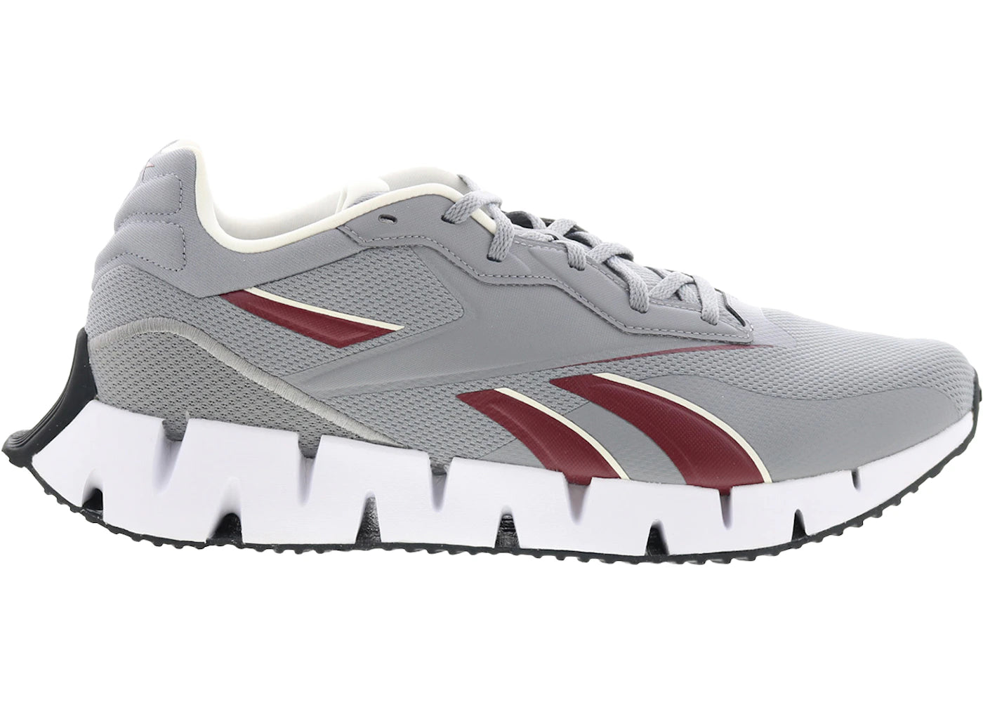 Reebok Zig Dynamica 4-Pure Gray Classic Maroon