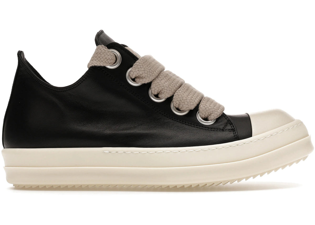 Rick Owens Concordians Jumbo Laced Low Black Milk - main view