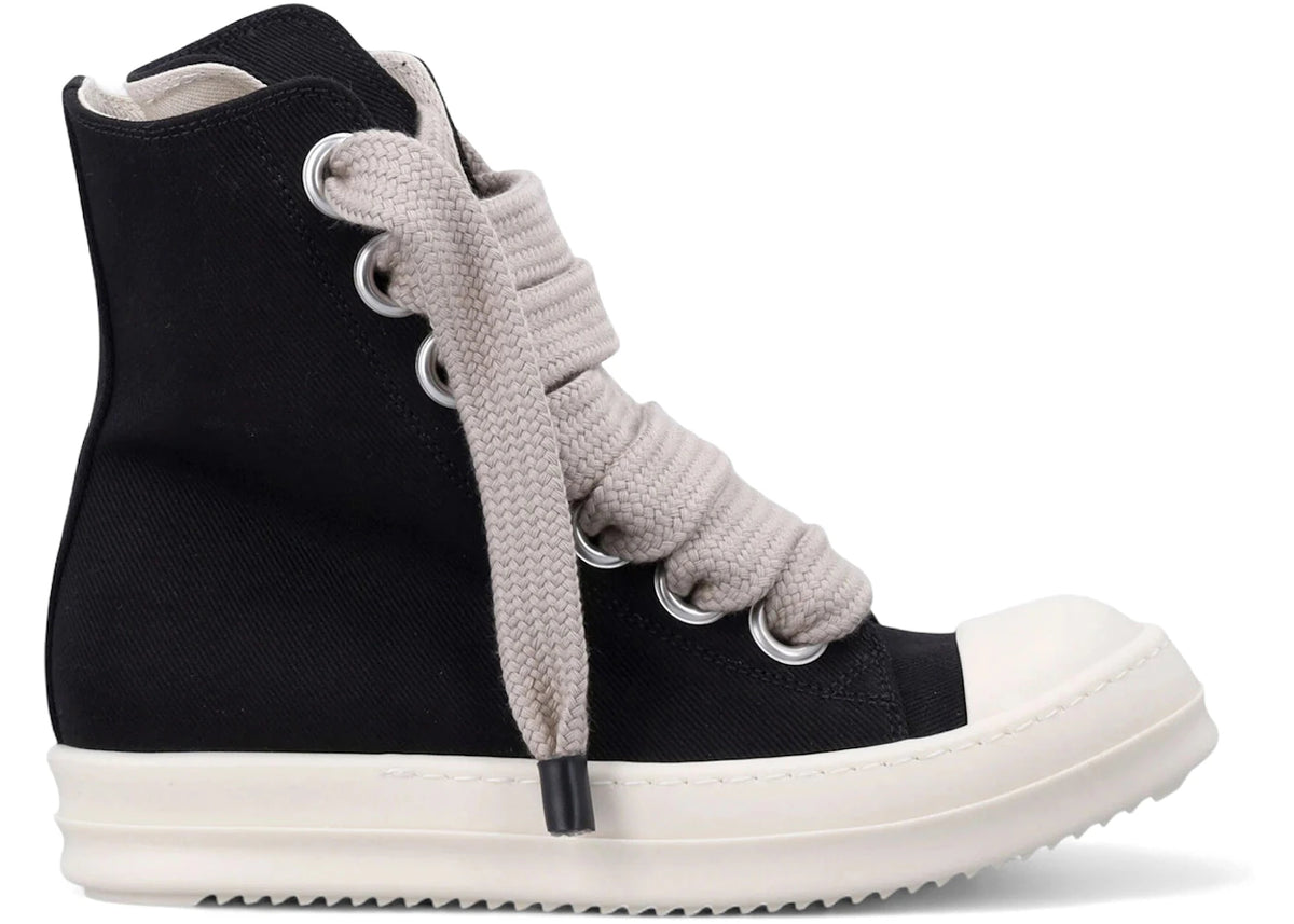 Rick Owens DRKSHDW Temple Jumbo Lace Sneaks Black Milk - main view