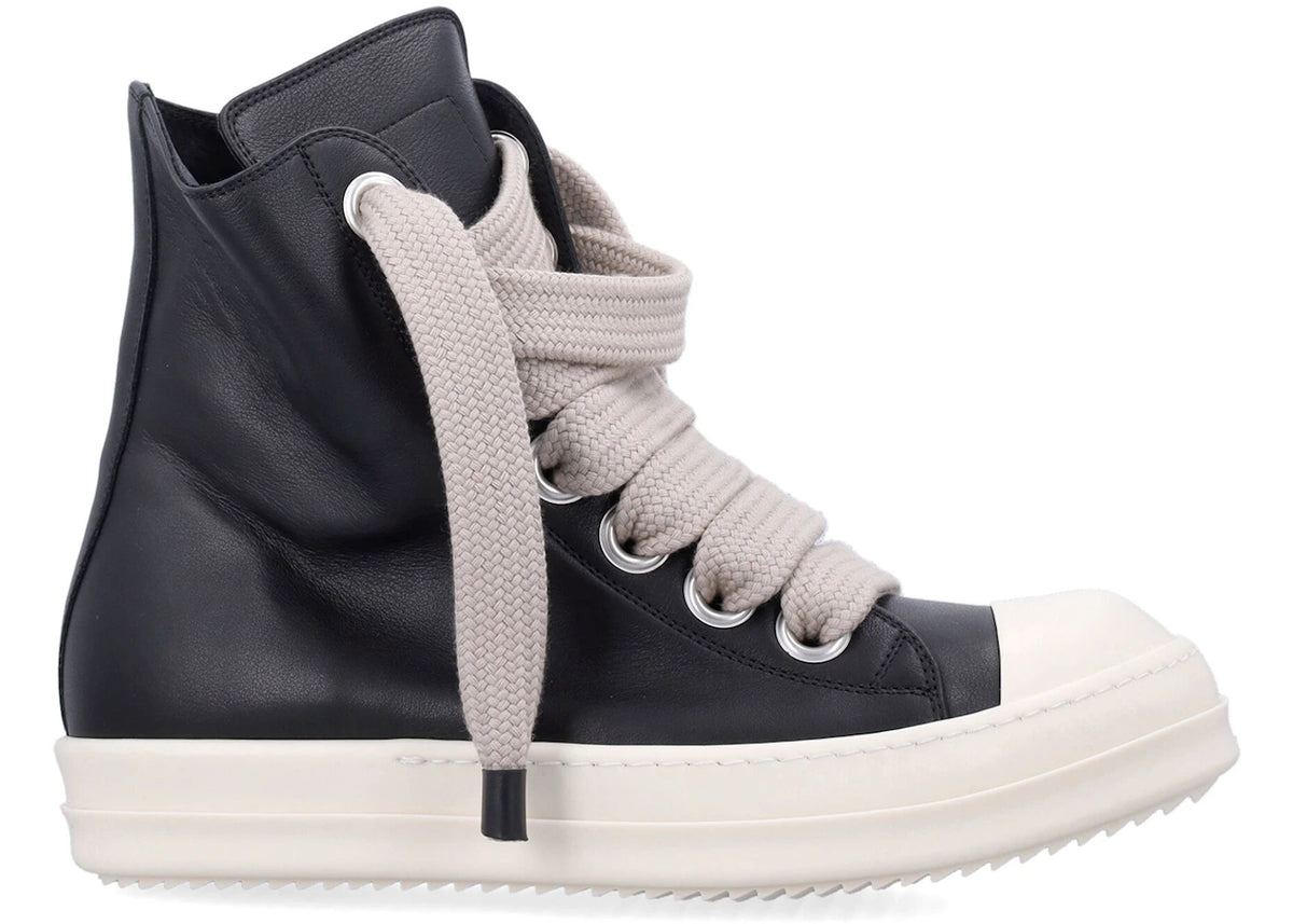 Rick Owens Jumbo Lace Sneakers Black Milk - main view