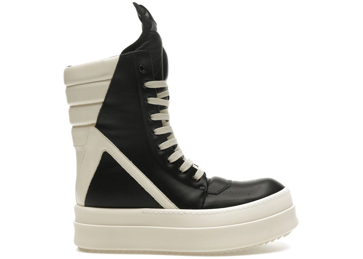 Rick Owens Porterville Mega Geobasket Black Milk - main view
