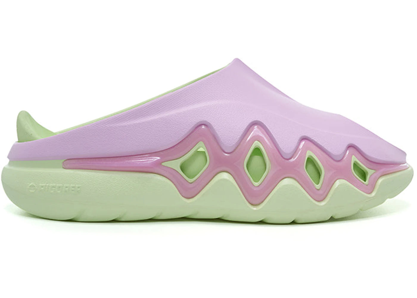 Rigorer Shark 3 Slides-Pink Green