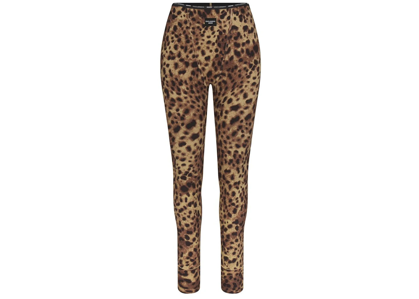SKIMS x Dolce&amp;Gabbana Cotton Rib Legging-Leopard