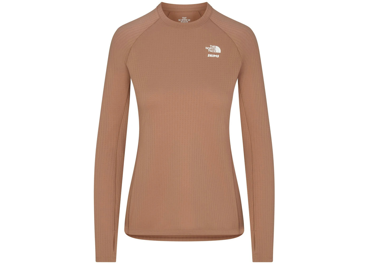SKIMS x TNF Dotknit Long Sleeve Top-Sienna