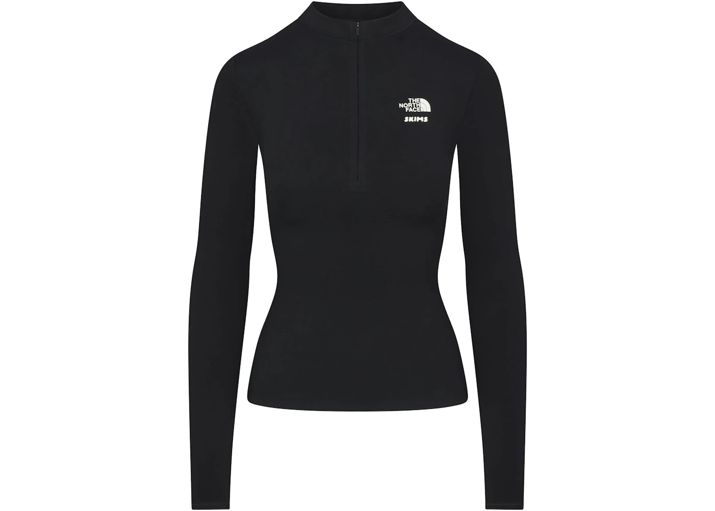 SKIMS x TNF Refina Long Sleeve Top-Onyx