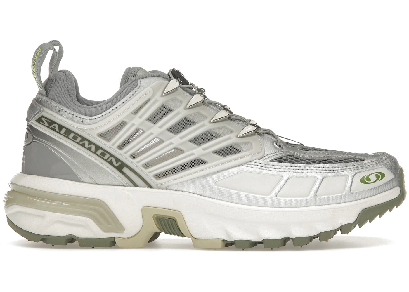 Salomon ACS Pro-MM6 Maison Margiela Sharkskin Argent Vert vif