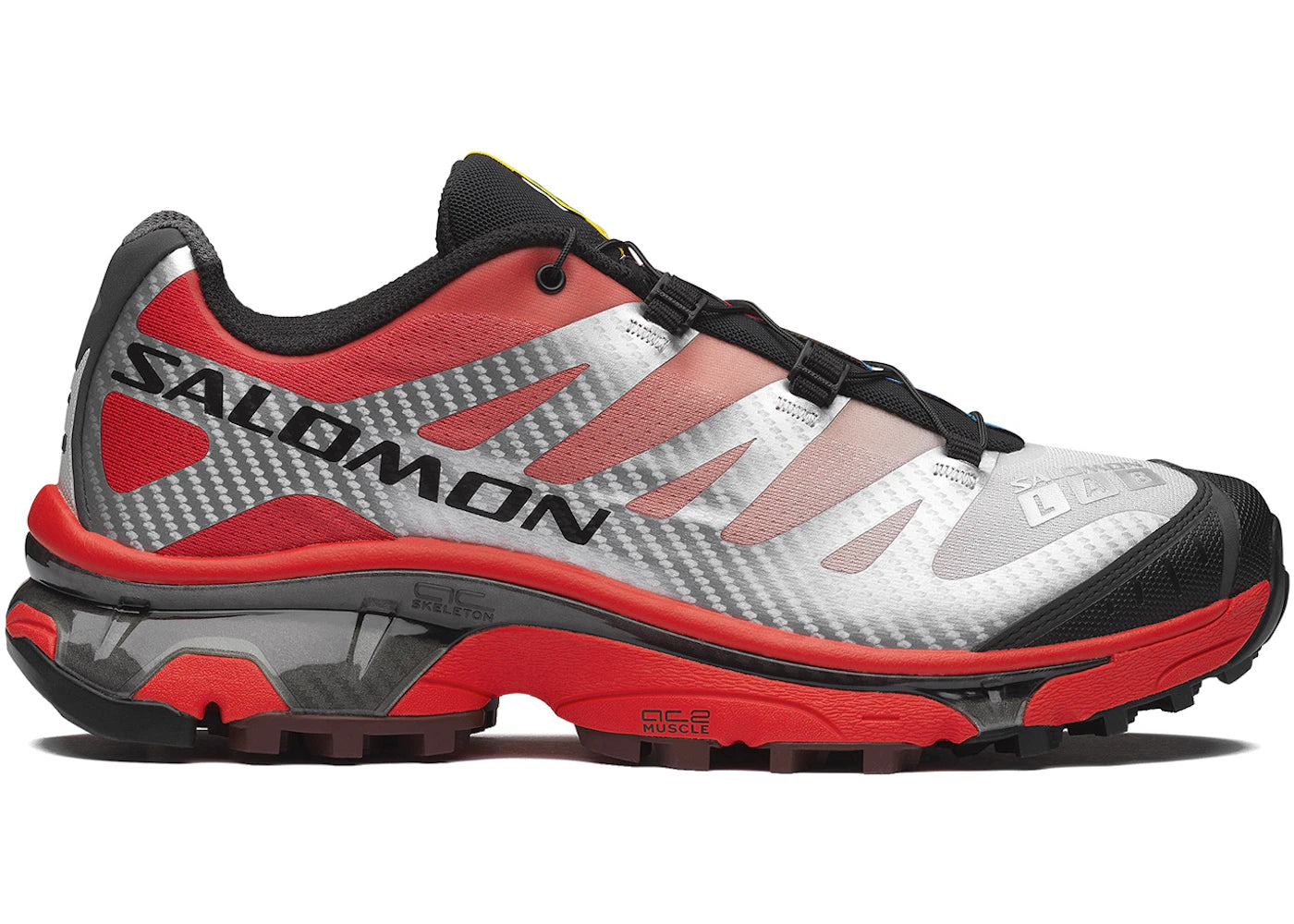 Salomon XT-4 OG Silver Black Fiery Red - main view