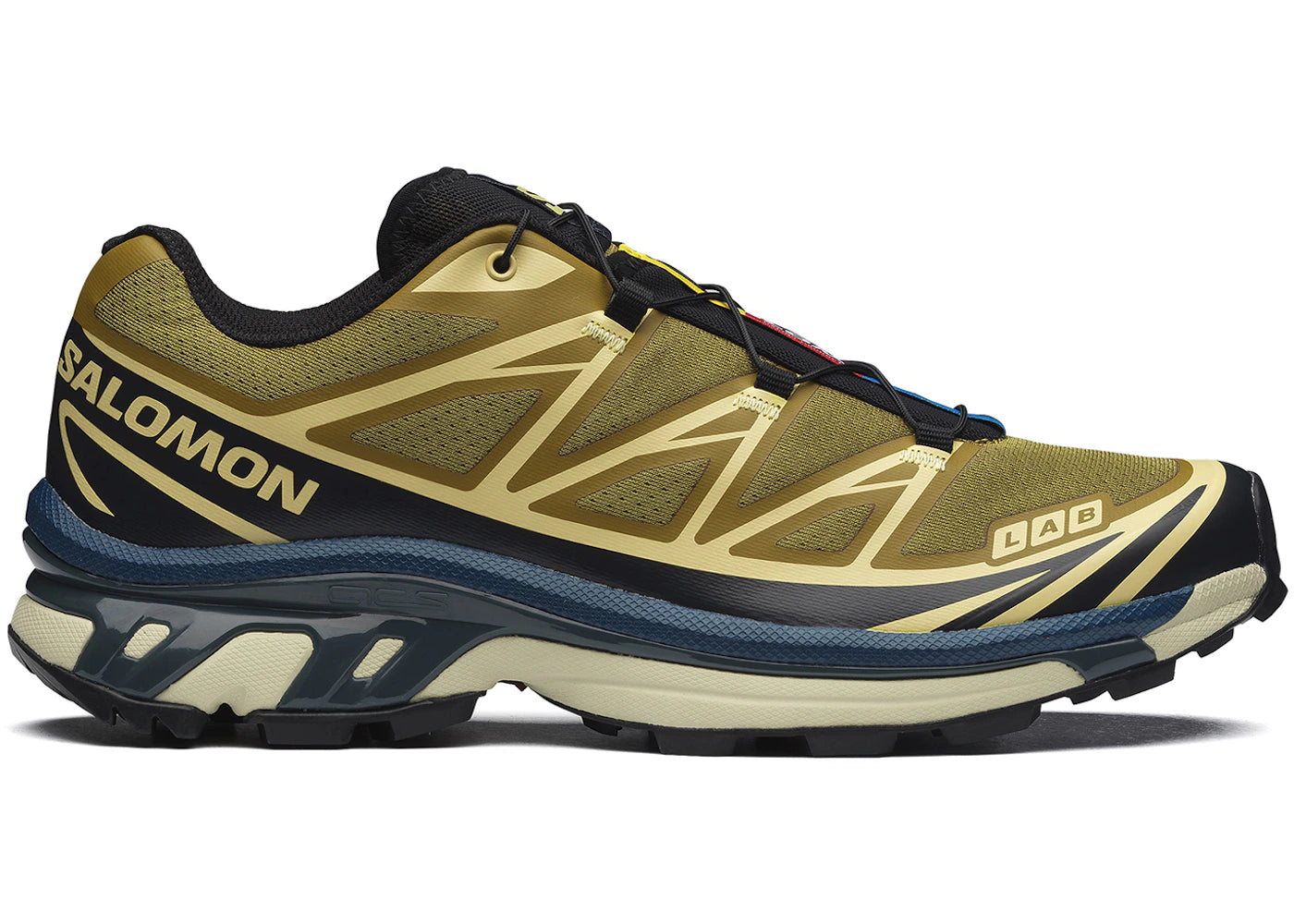 Salomon XT-6 Brilliant Olive Dark Navy