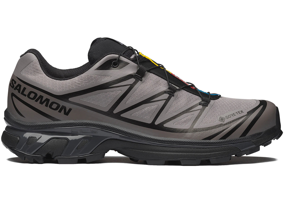 Salomon XT-6 Gore-Tex Black Cloudburst Dark Gull Gray - main view
