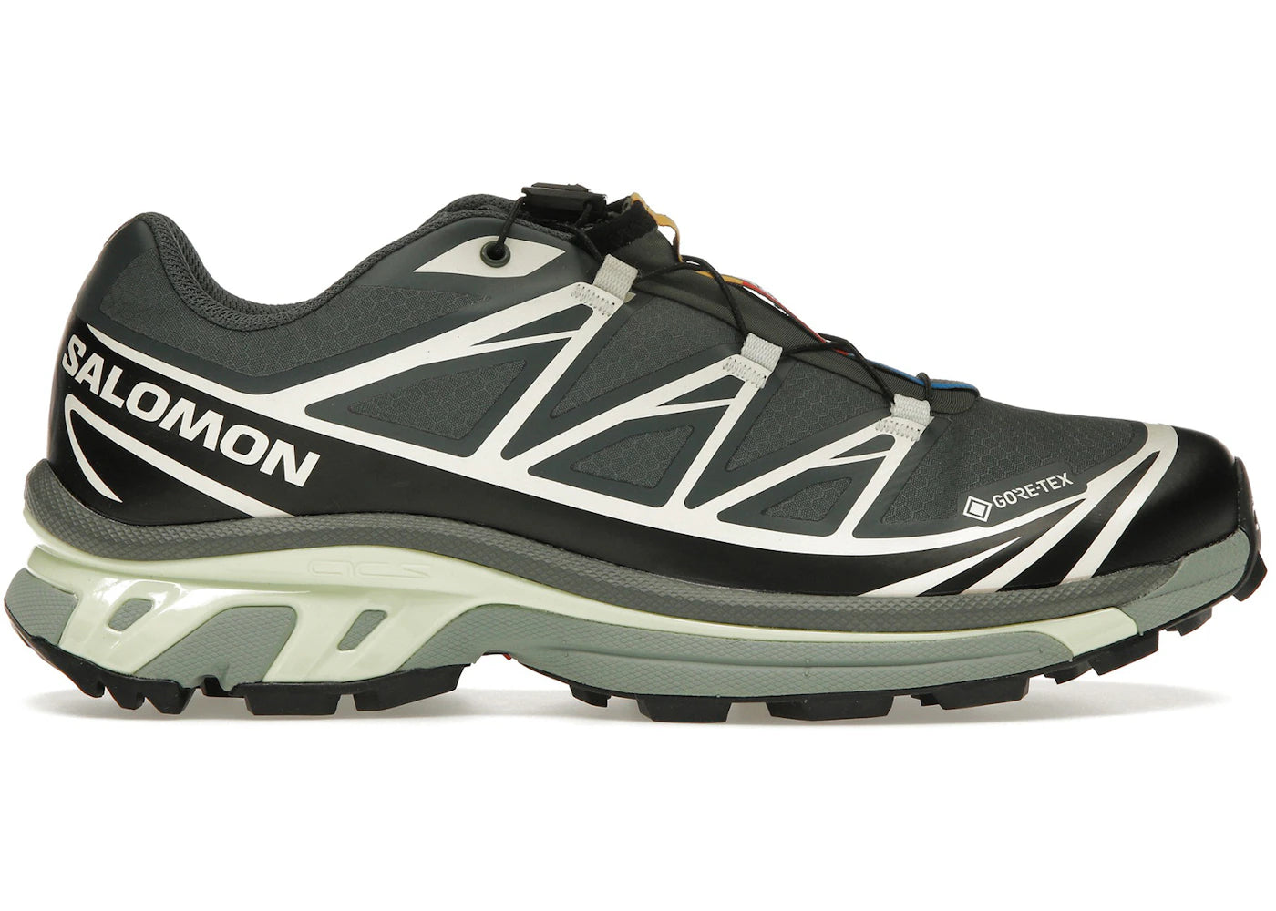 Salomon XT-6 Gore-Tex Noir Citron Vert Crème