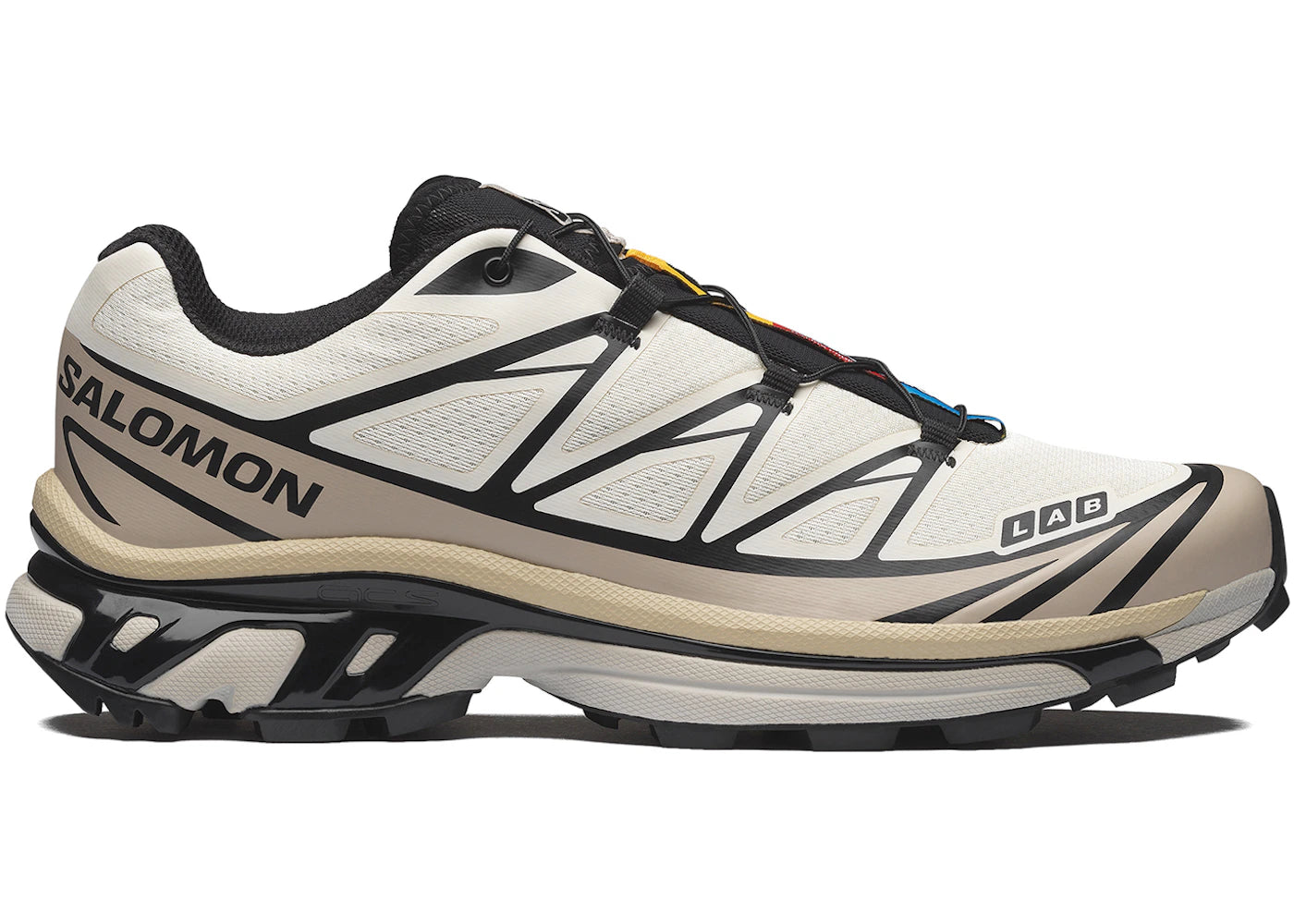 Salomon XT-6 Vanilla Ice Black Silver Cloud - main view