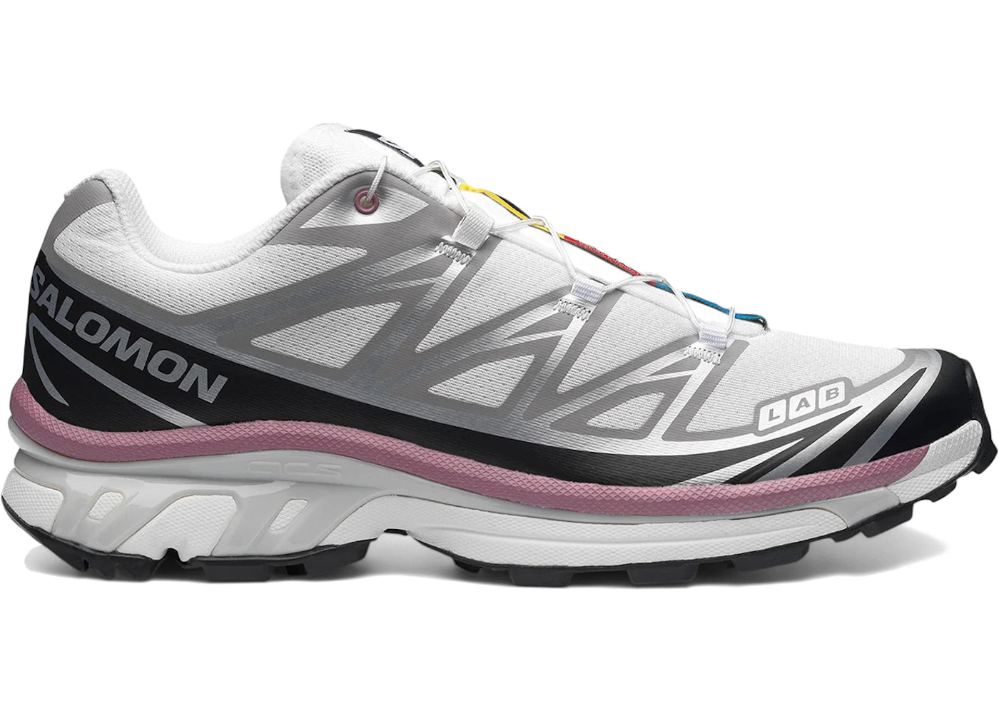 Salomon XT-6 White Black Dusky Orchid