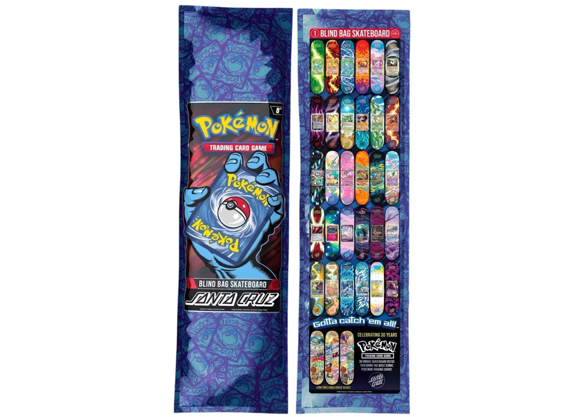 Santa Cruz Skateboards X Pokemon 2026 Skateboard Deck Blind Bag - main view