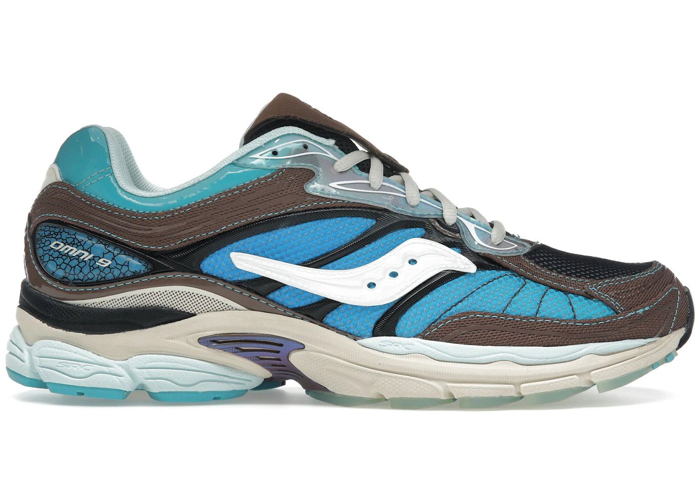 Saucony ProGrid Omni 9 Footpatrol Blue Brown