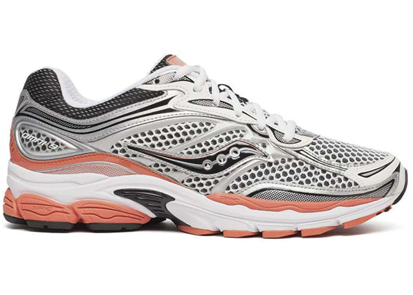 Saucony ProGrid Omni 9 Silver Orange Black - main view