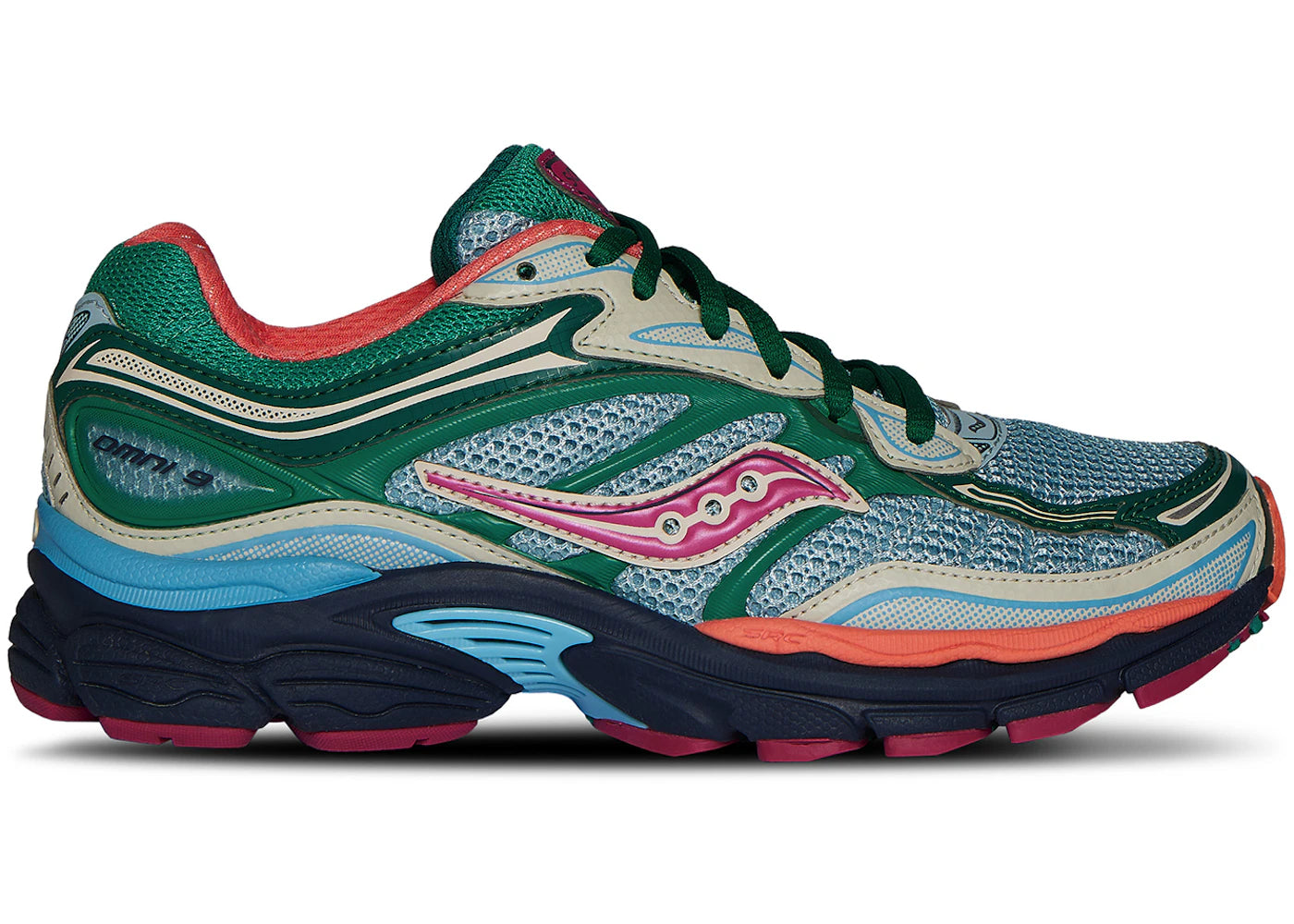 Saucony ProGrid Omni 9 Spruce Sterling Orange - main view