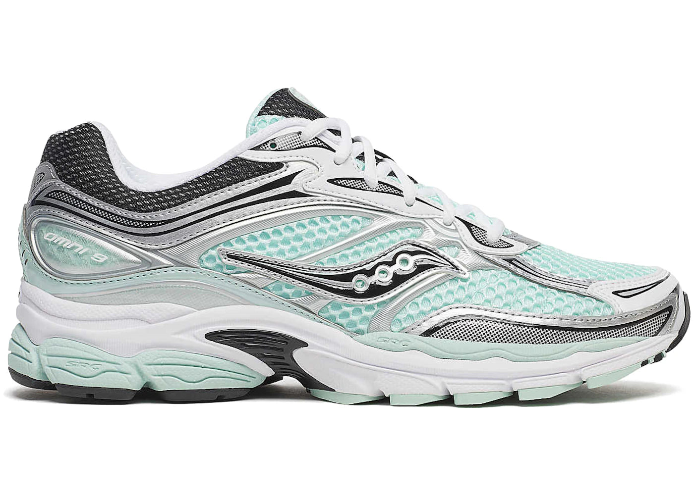 Saucony ProGrid Omni 9 Teal Metallic Silver - main view