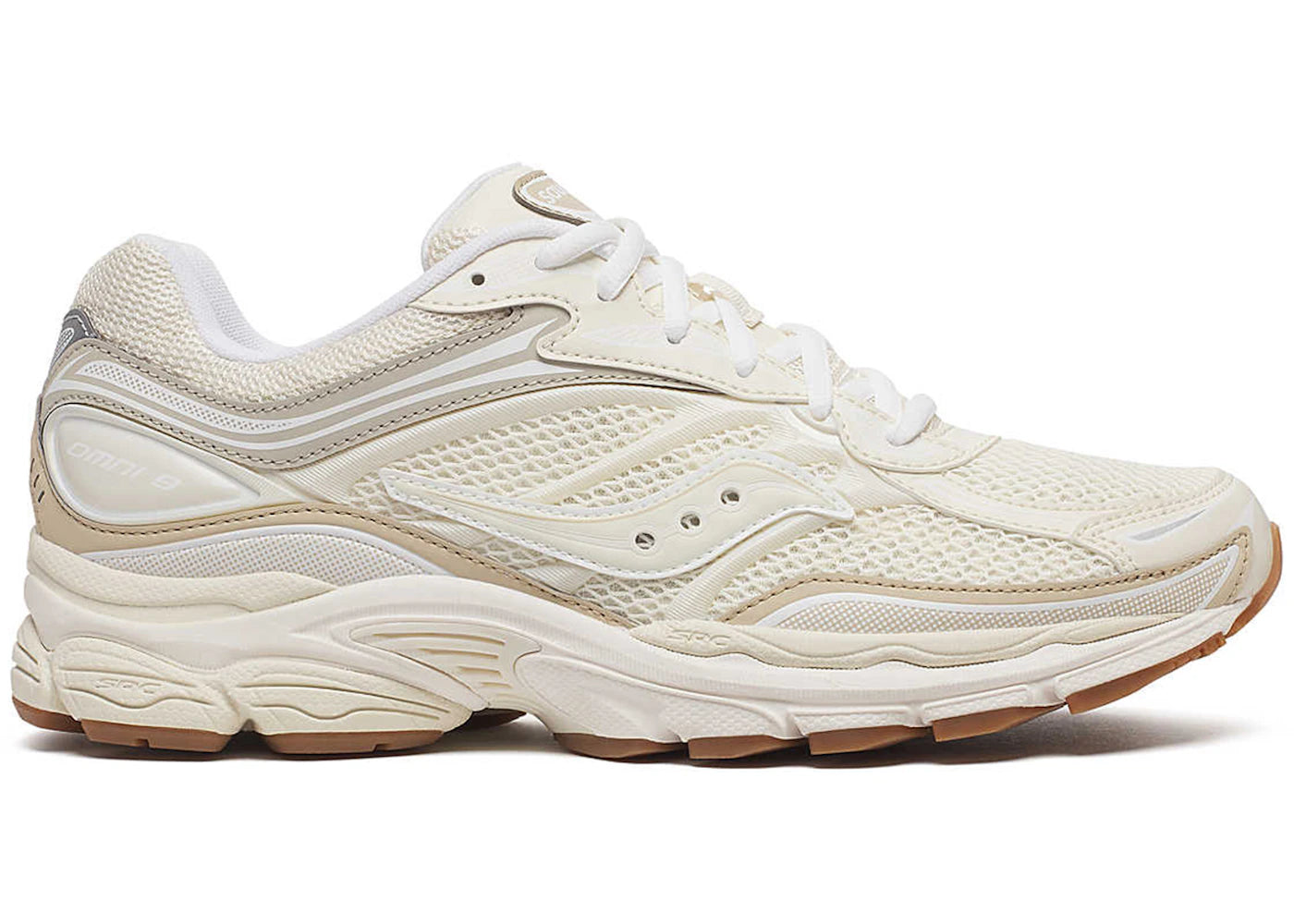Saucony ProGrid Omni 9 Tomorrow, Meet Yesterday Beige Gum - main view