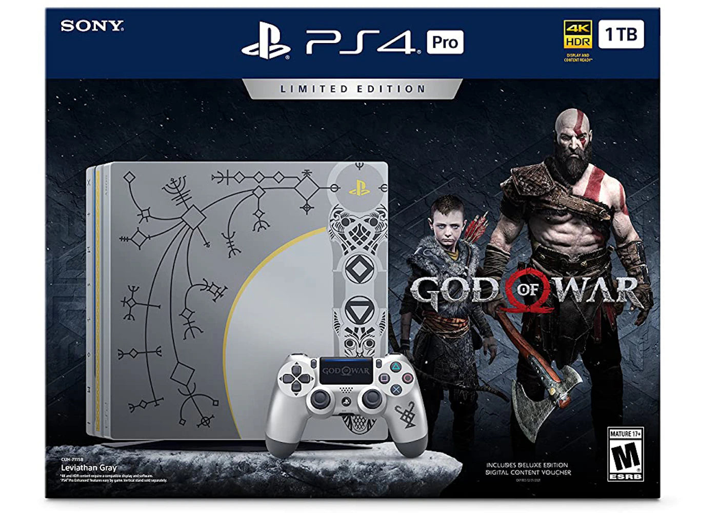 Sony PlayStation 4 Pro 1TB Limited Edition God of War Console Bundle 3002212 - main view