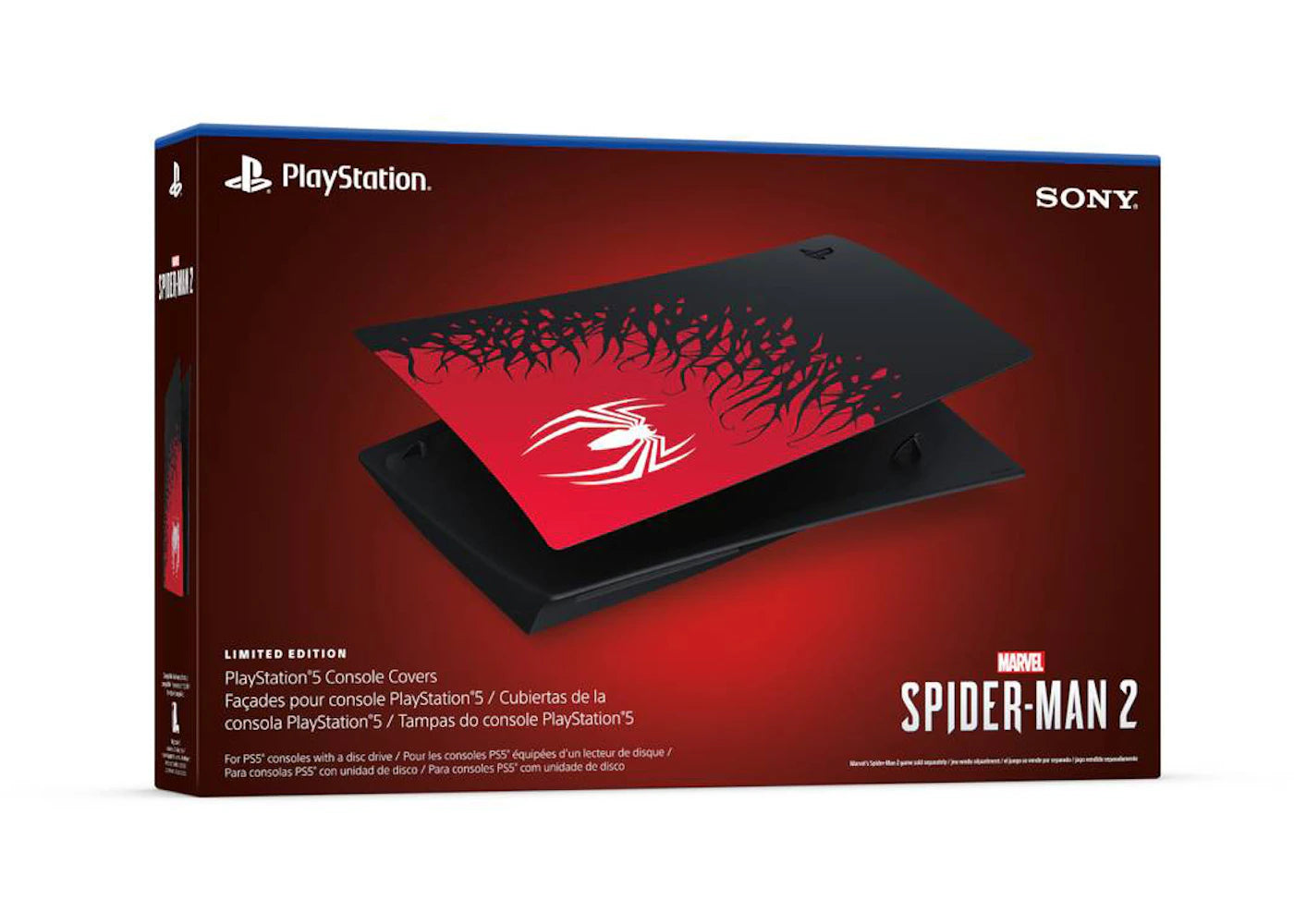 Sony PlayStation PS5 Disc Edition Marvel Spider-Man 2 Cover - main view