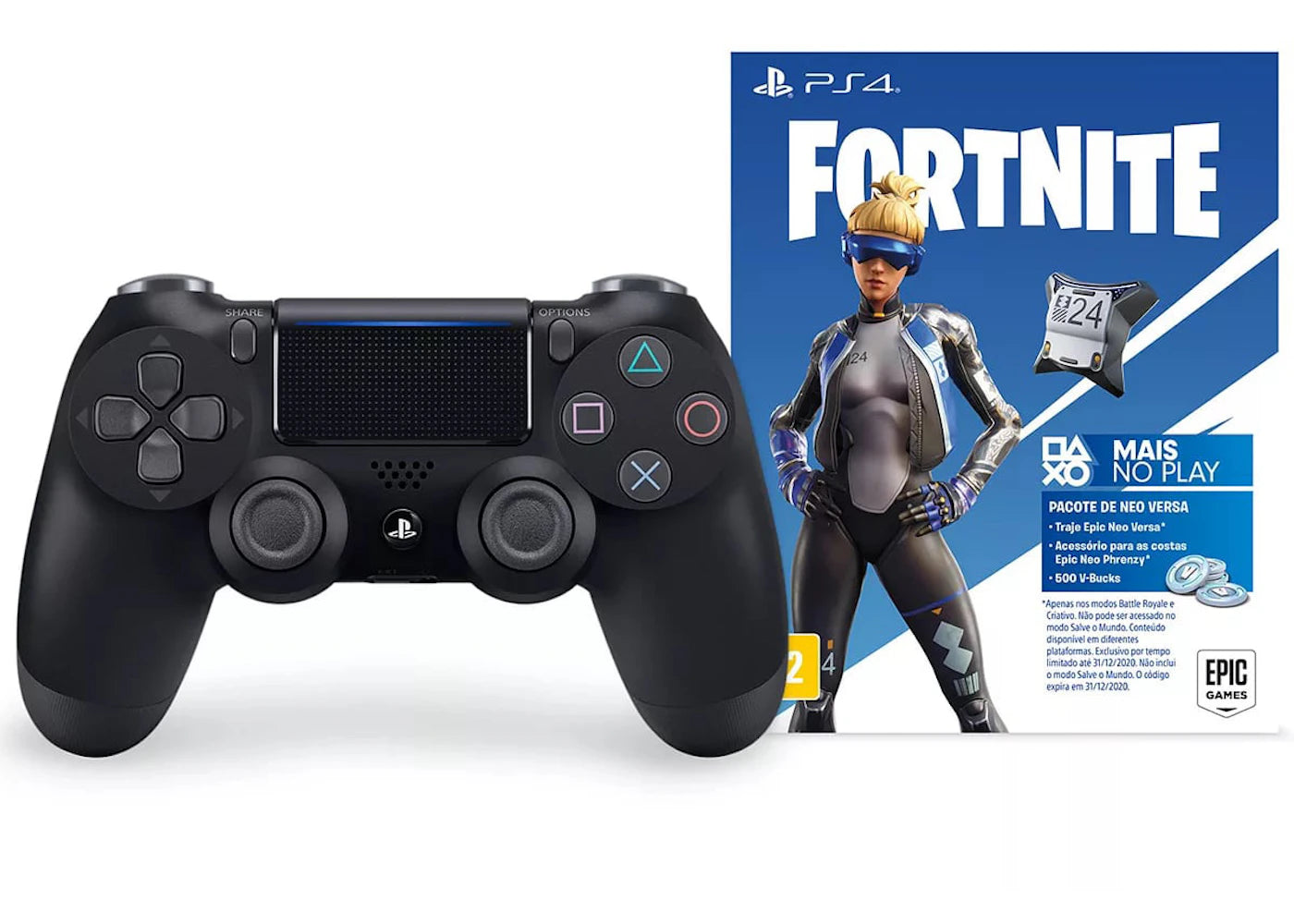 Sony Playstation 4 Dualshock 4 Wirless Controller Fortnite Neo Versa Bundle 3004661 - main view