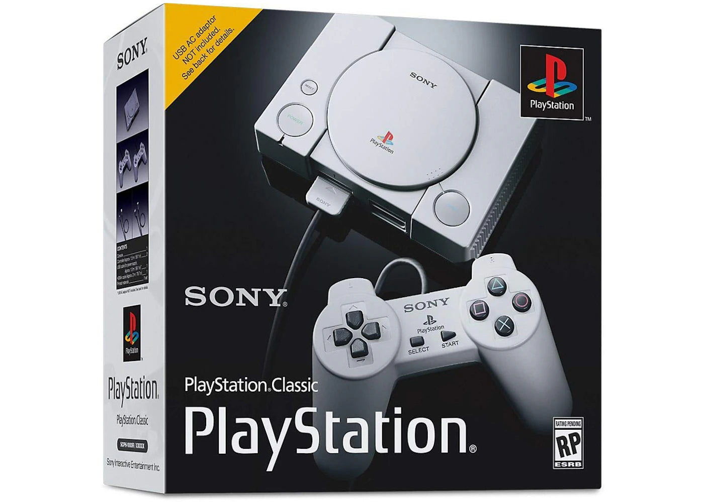 Sony PlayStation Classic Console with 20 Classic PlayStation Games - main view