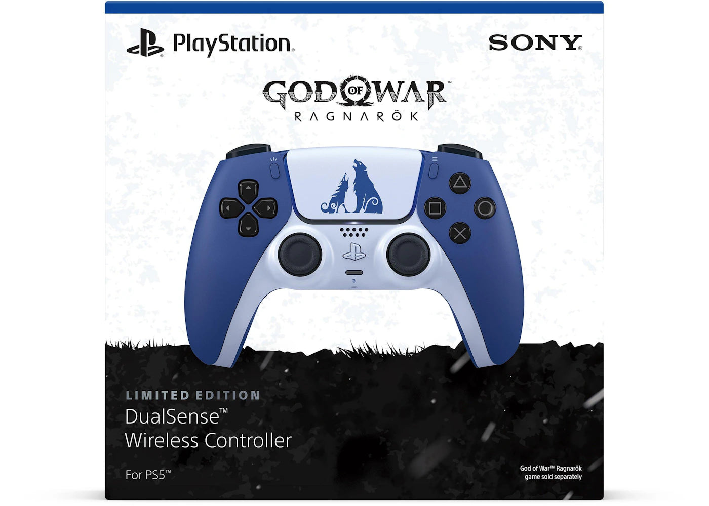 Sony Playstation PS5 DualSense Wireless Controller God of War Ragnarök Limited Edition - main view