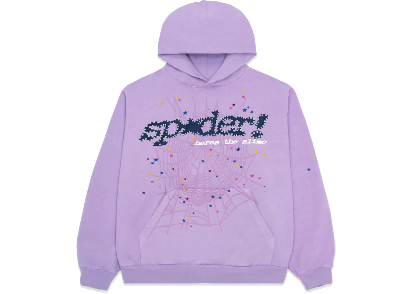 Sp5der Acai Hoodie-Purple