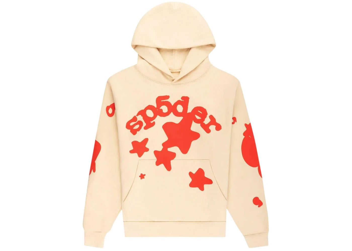 Sweat à capuche Sp5der Beluga - Crème