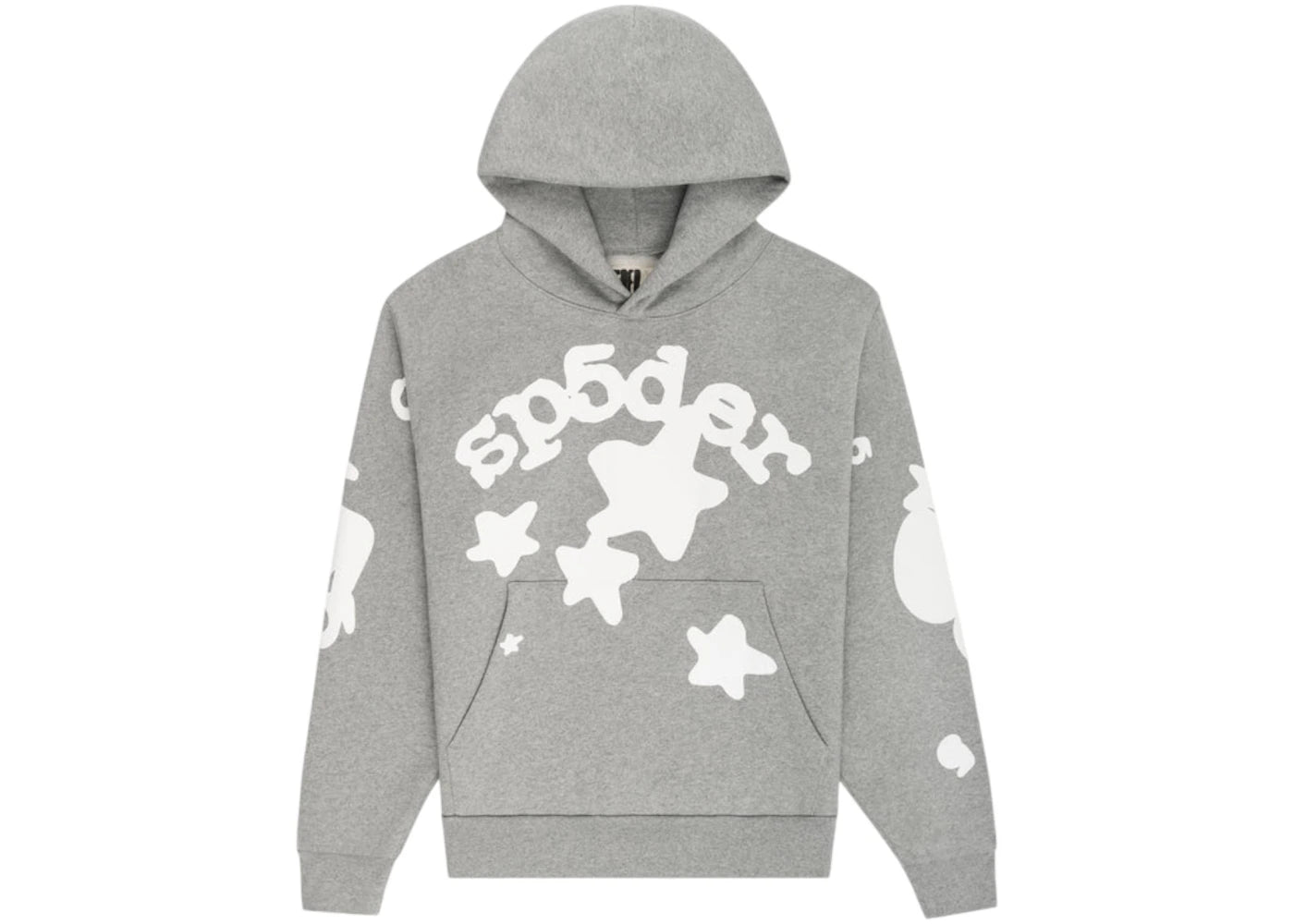 Sweat à capuche Sp5der Beluga - Gris chiné foncé