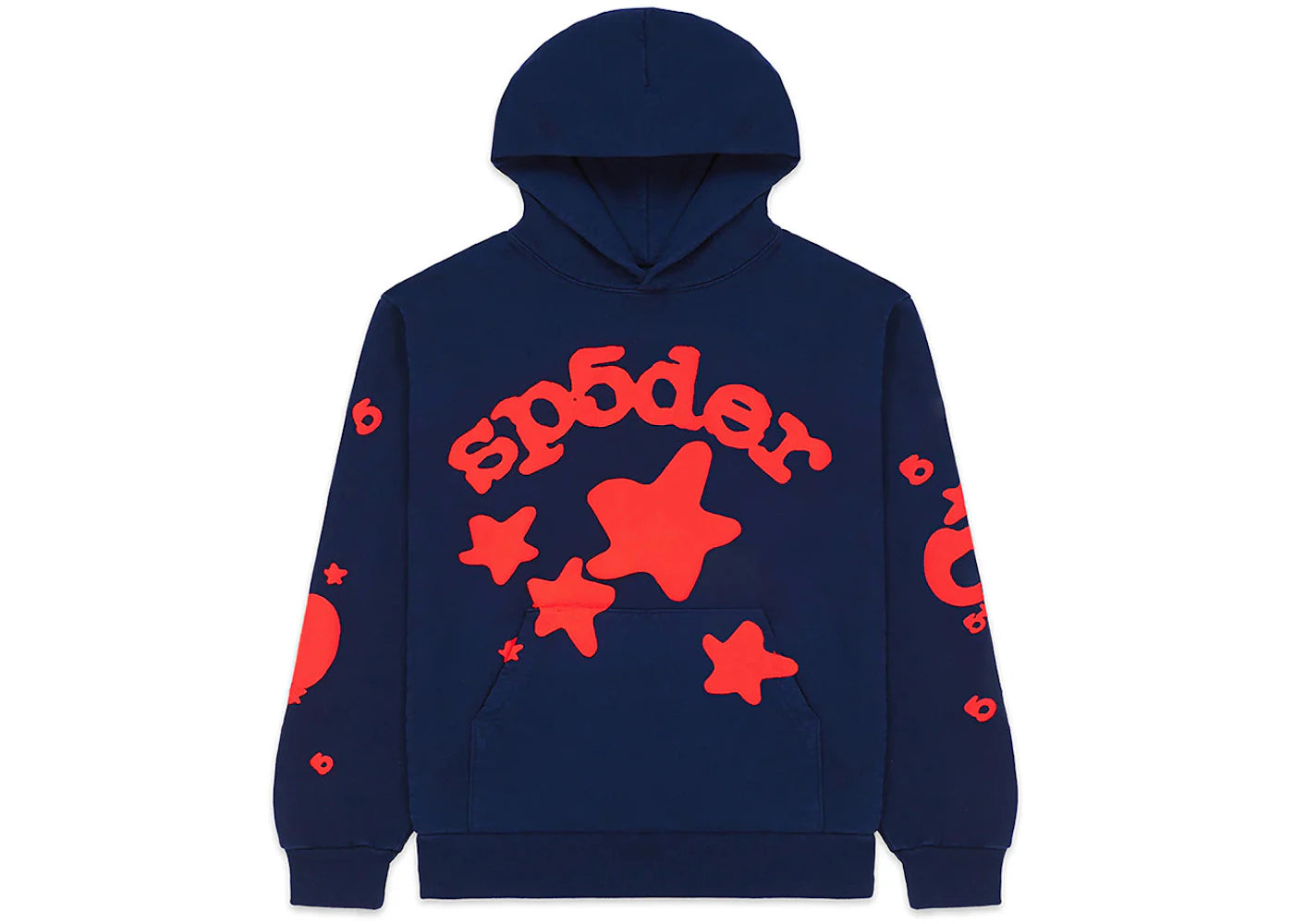 Sweat à capuche Sp5der Beluga - Marine