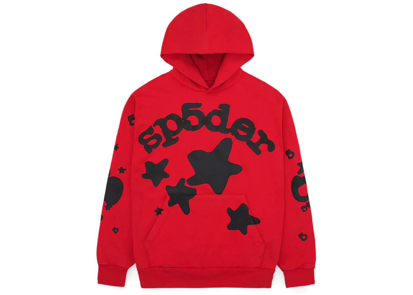 Sweat à capuche Sp5der Beluga - Rouge