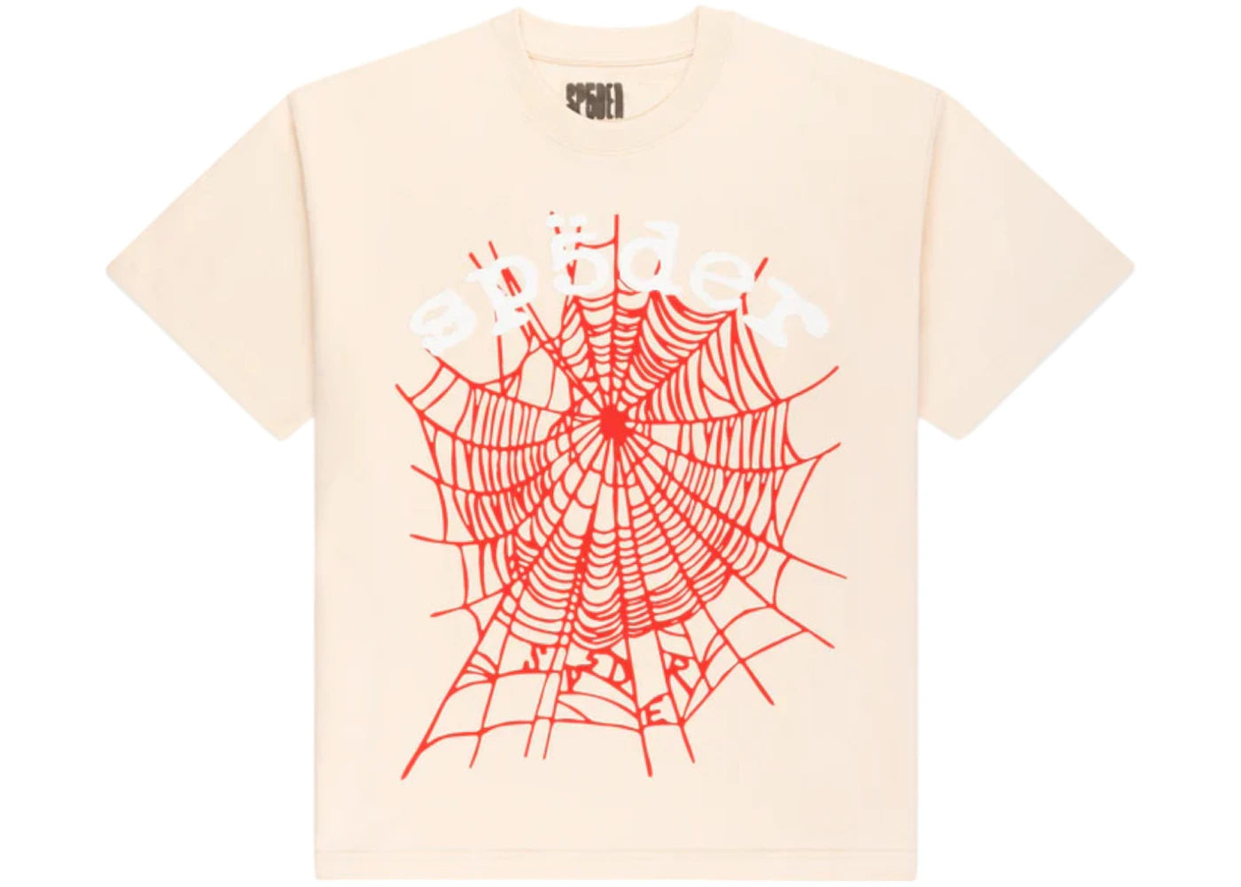 Sp5der Legacy Logo Heavyweight Tee-Cream