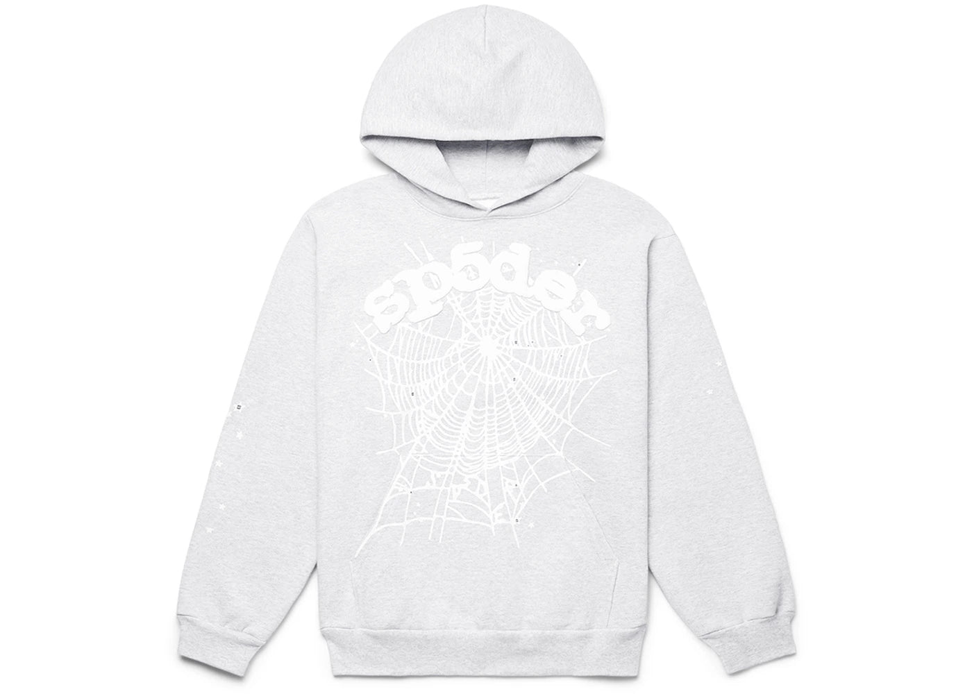 Sp5der OG Web Hoodie-Heather Grey