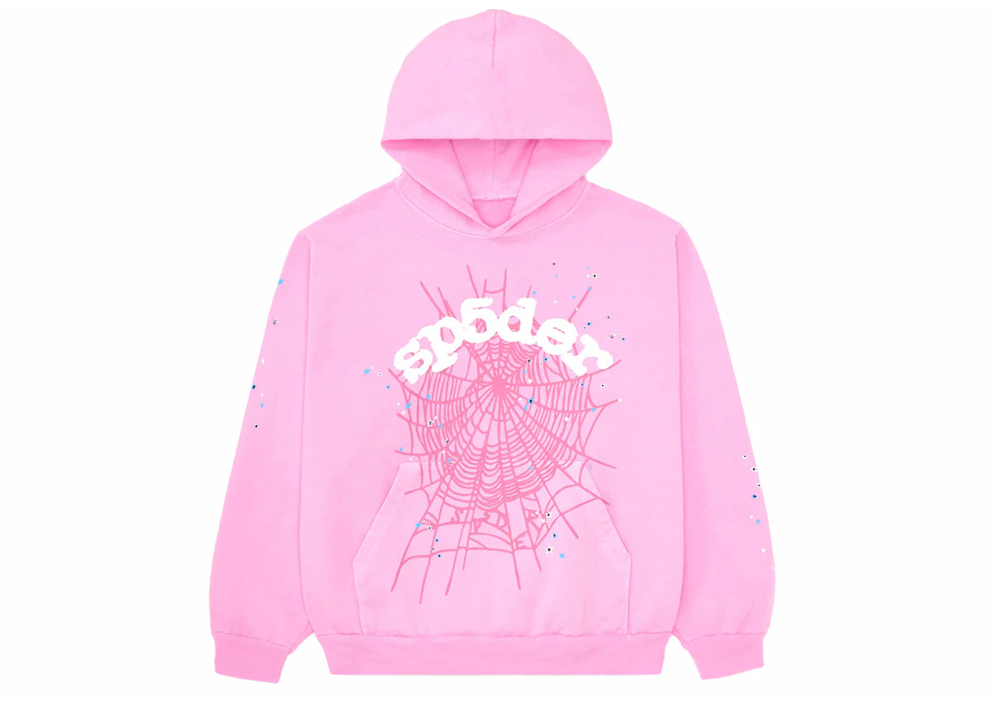 Sweat à capuche Sp5der OG Web - Rose