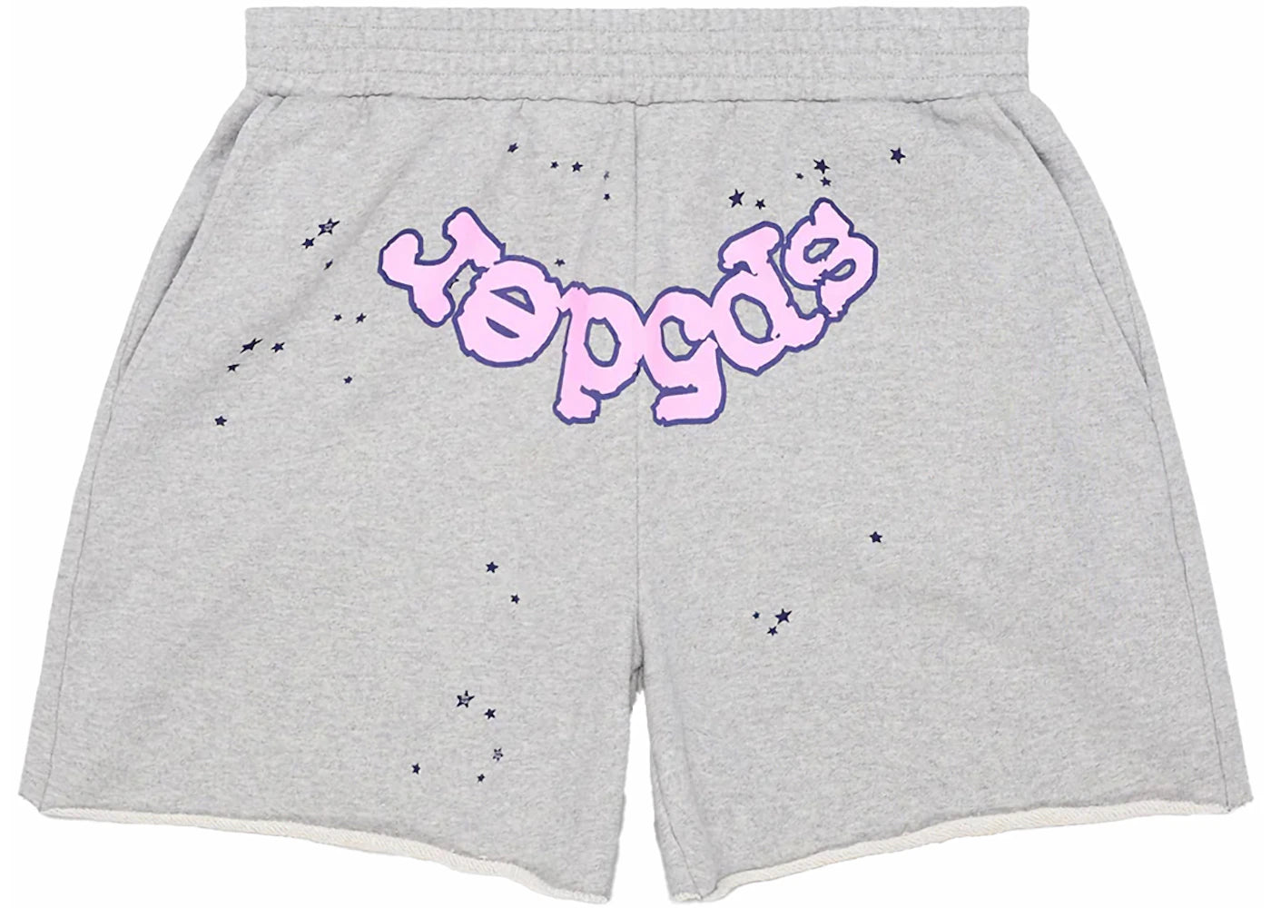 Short de survêtement Sp5der OG Web Logo - Gris chiné