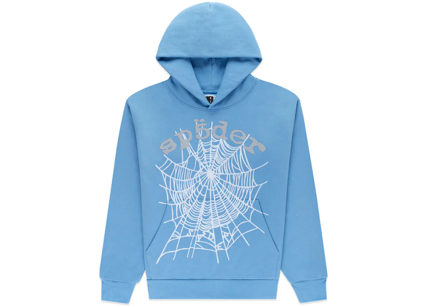 Sp5der OG Web V2 Hoodie-Dusty Blue