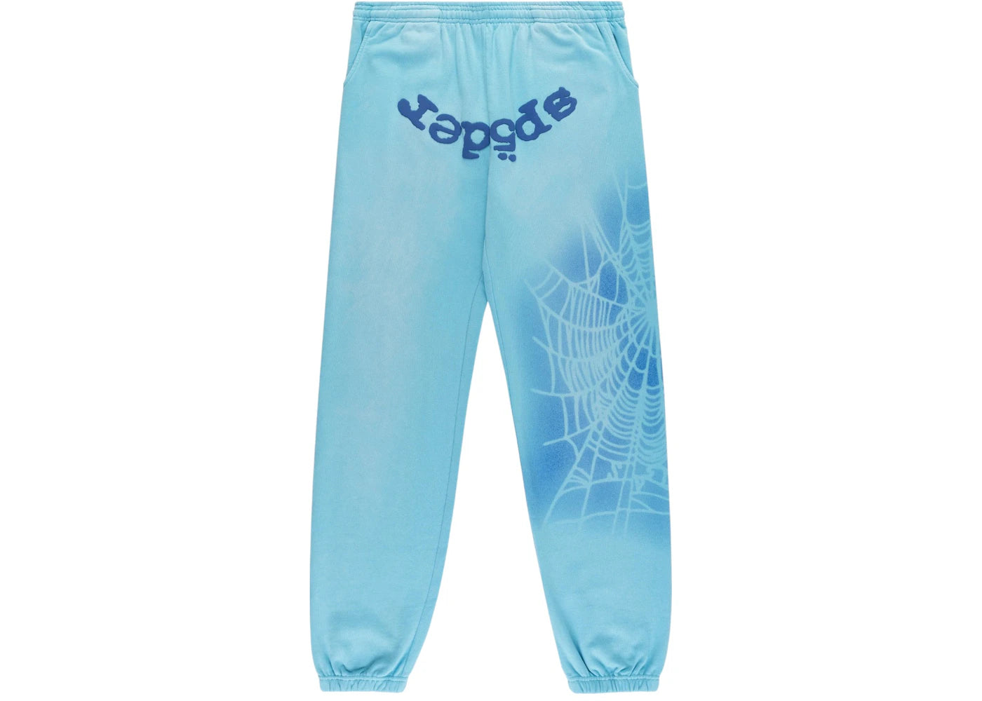 Pantalon de survêtement Sp5der OG Web V2 Spray - Bleu clair