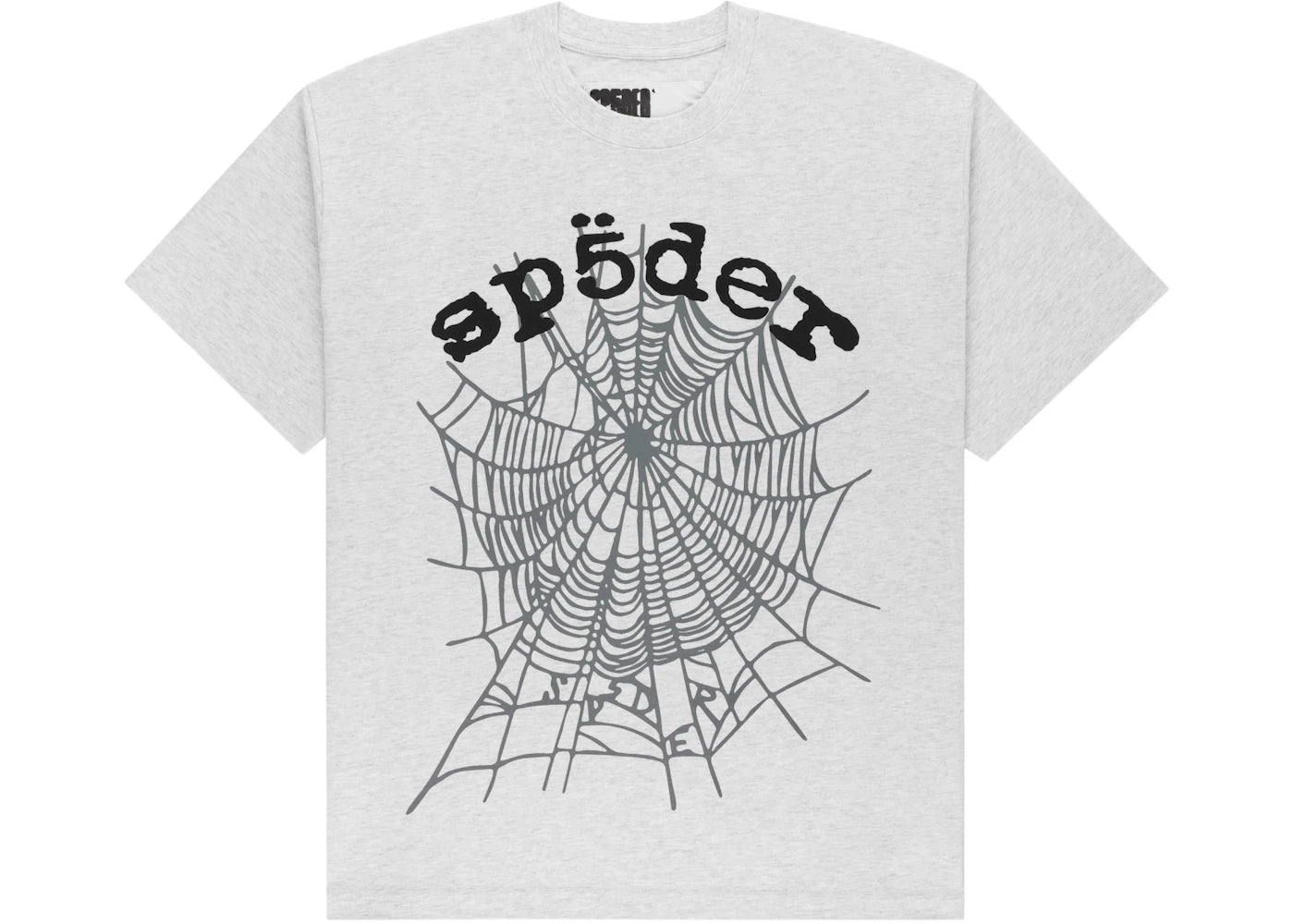 Sp5der OG Web V2 Tee-Heather Grey