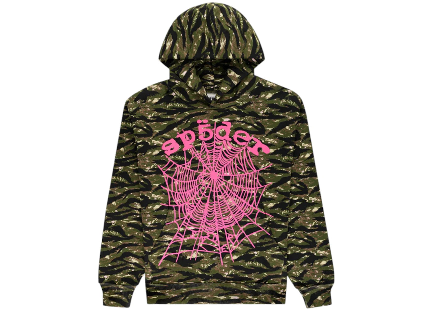 Sweat à capuche Sp5der OG Web V2 Tiger Camo-Tiger Camo