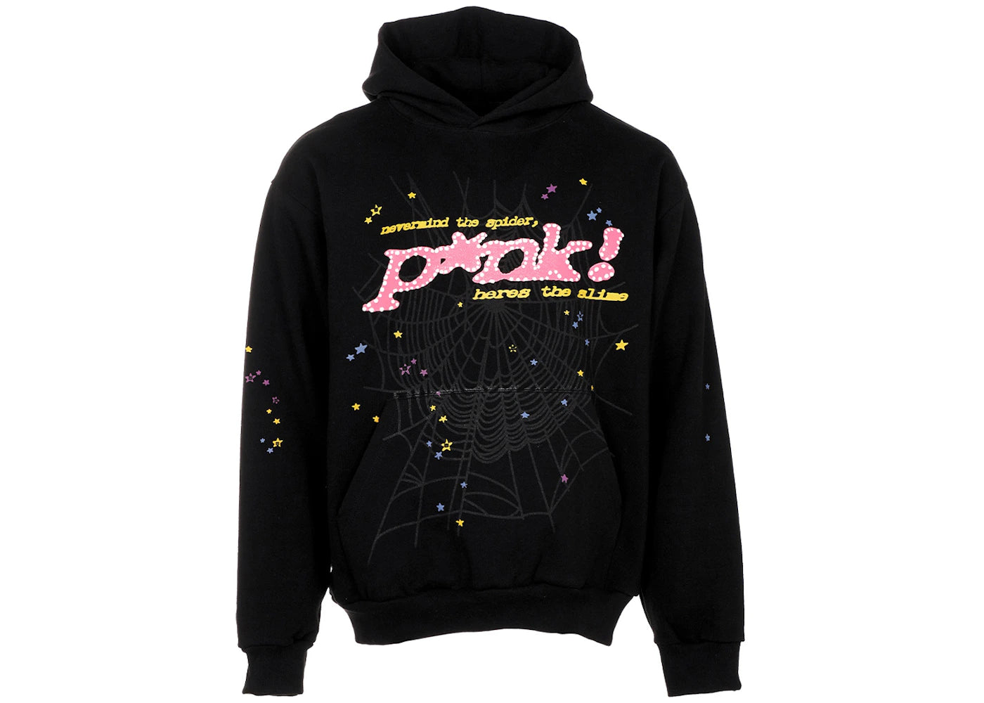 Sp5der P*NK Hoodie-Black