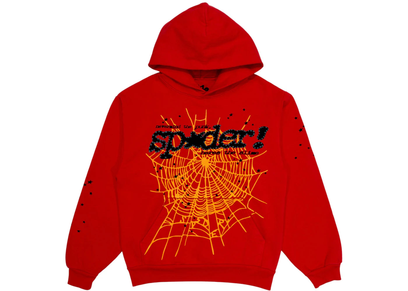 Sweat à capuche Sp5der P*NK V2 - Rouge