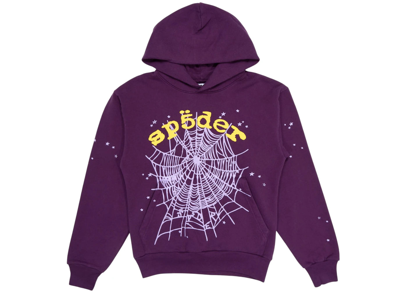 Sp5der Star OG Web V2 Hoodie-Purple
