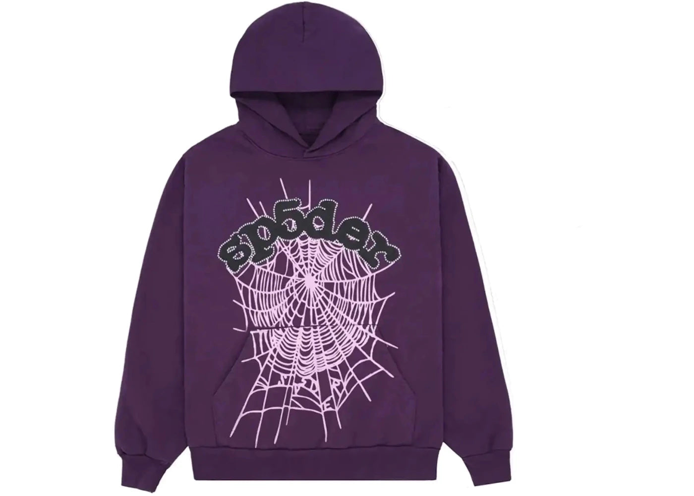 Sweat à capuche Sp5der Web - Violet