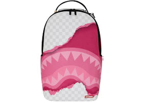 Sprayground 3D Check Backpack White/Pink - main view