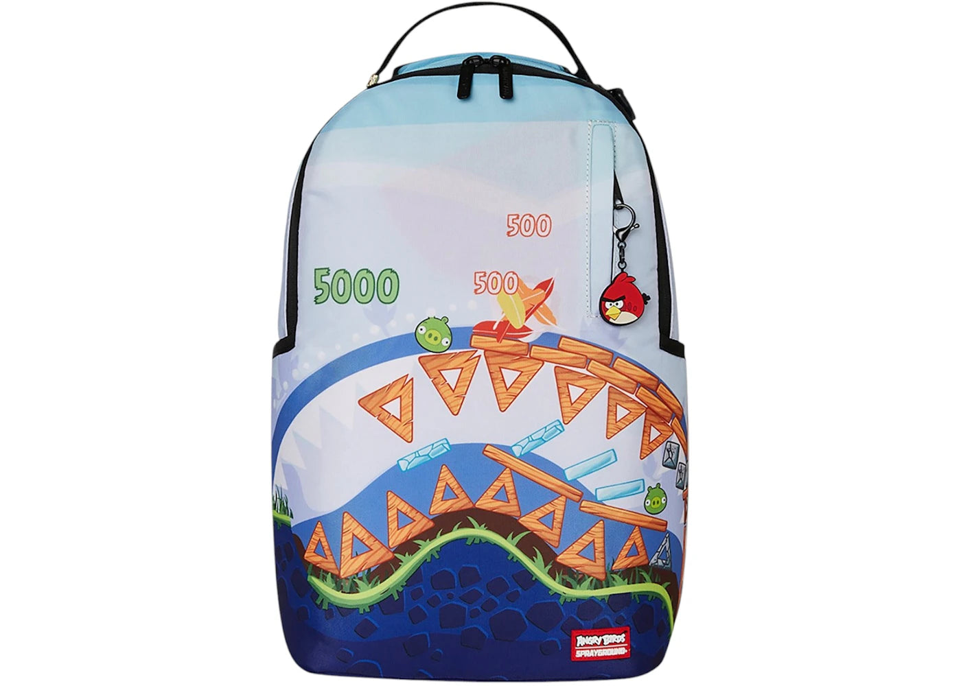 Sprayground Angry Birds Shark Game Backpack Multicolor - main view