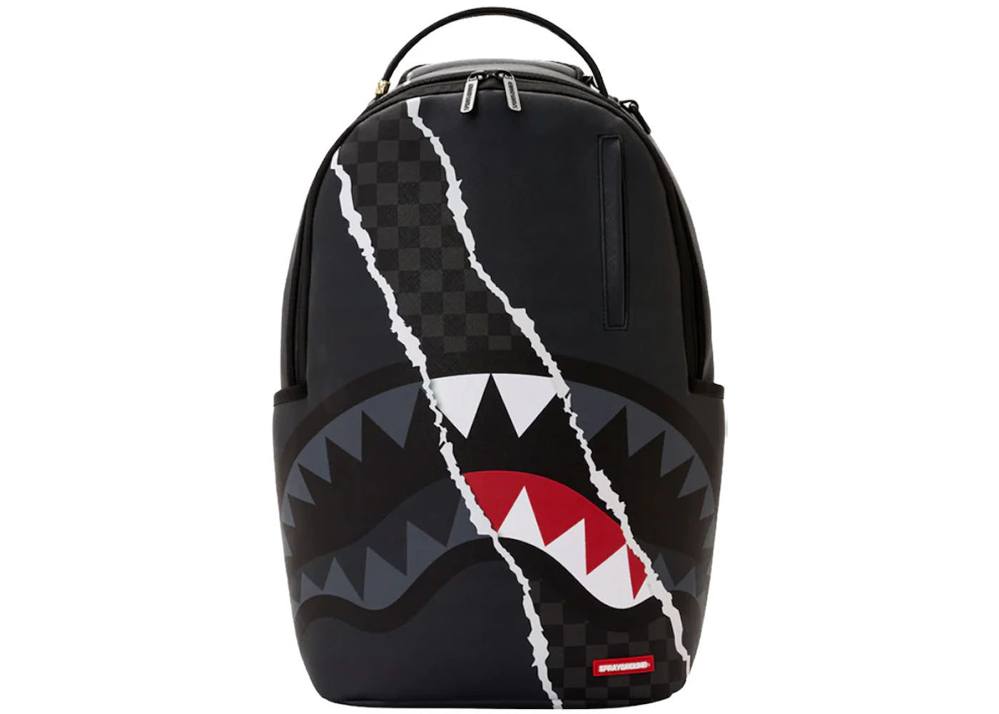 Sprayground Center RIP Revealing Gray Check Backpack Multicolor - main view