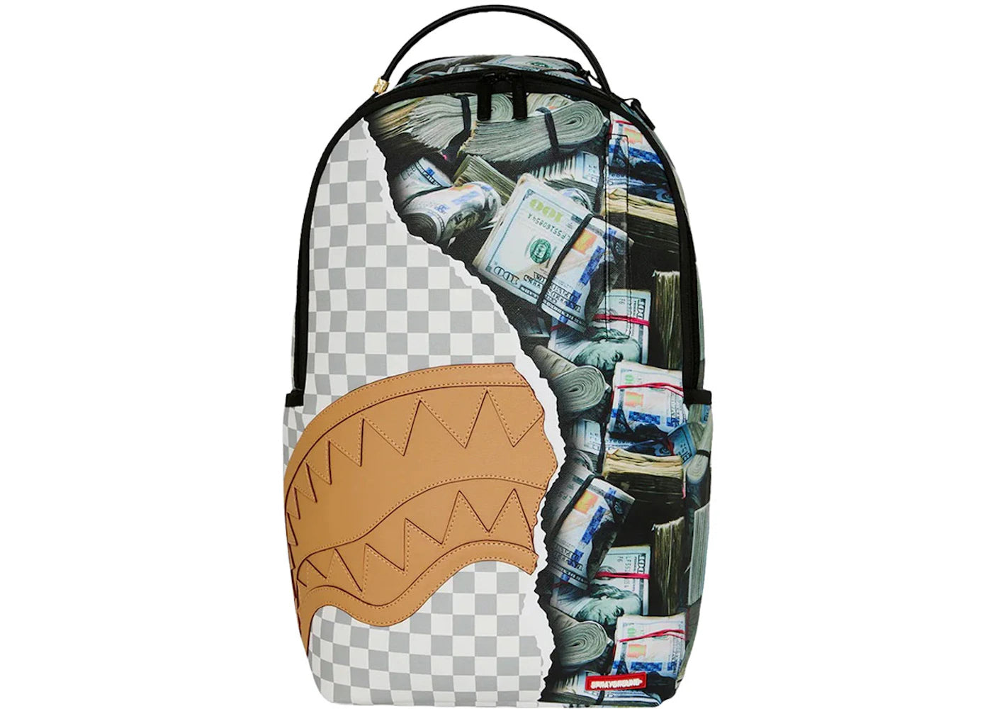 Sprayground Cream Check Full Of Cash Backpack Multicolor - main view