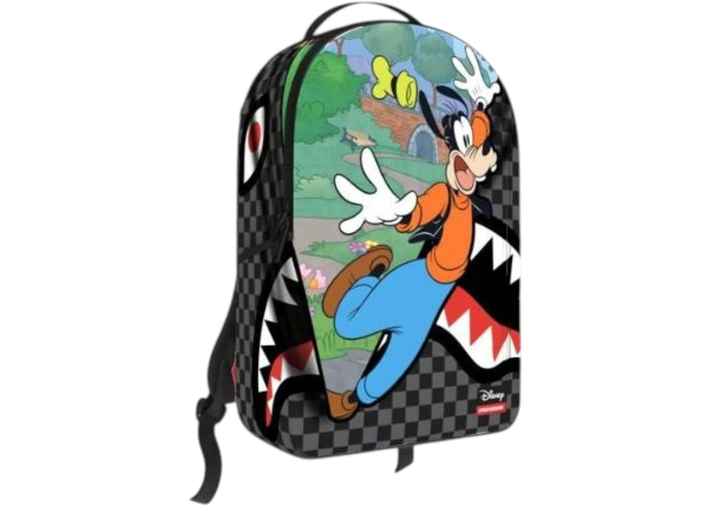 Sprayground Disney Goofy Curtain Reveal Backpack Black/Grey - main view